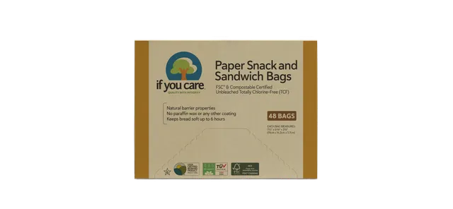 if-you-care-papier-snack-und-sandwichbeutel-fettdicht-mikrowellengeeignet-kompos image 1