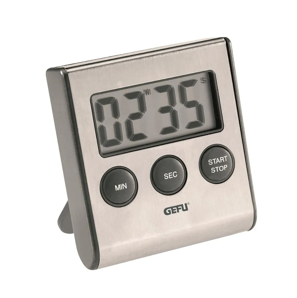 gefu-contare-digital-timer-mit-magnet-und-standfu-edelstahl-design image 1