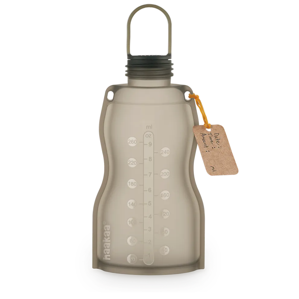 haakaa-silikon-milchaufbewahrungsbeutel-260ml-wiederverwendbar image 1