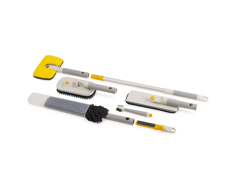 joseph-joseph-cleantech-reinigungsset-5-teilig-mit-teleskopstiel image 1