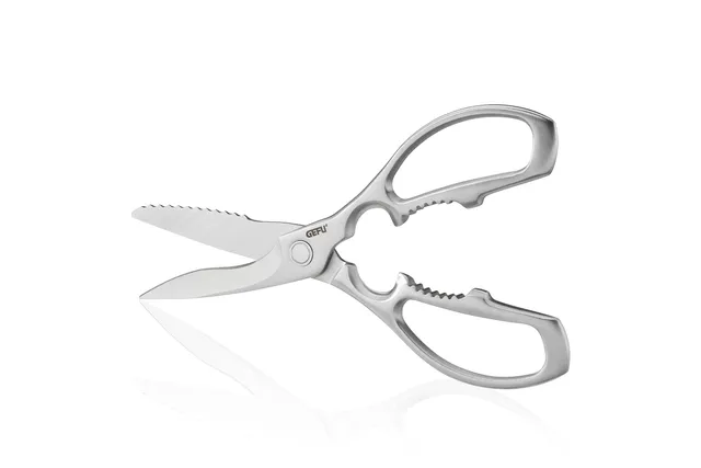 gefu-vielzweckschere-primera-edelstahl-mit-mikroverzahnung-nussknacker-flaschen- image 1
