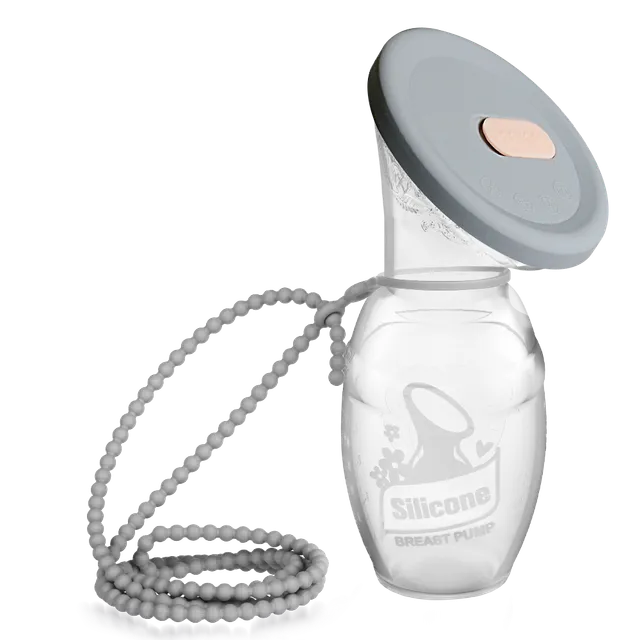 haakaa-silikon-milchpumpe-store-and-carry-set-suva-grey-100-ml image 1