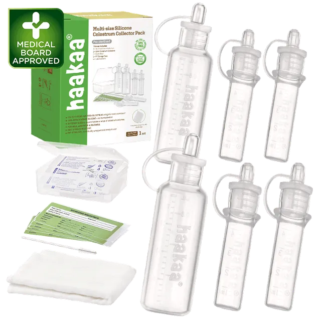 haakaa-silicone-colostrum-collector-set-vorsterilisiert-4-ml-kolostrumbeh-lter image 1