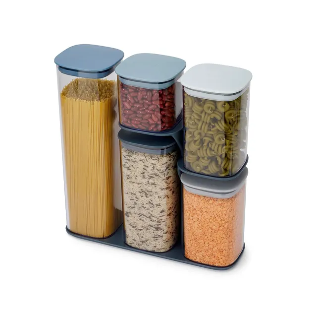 joseph-joseph-editions-podium-aufbewahrungsbeh-lter-set-5-teilig-mit-st-nder-bla image 1