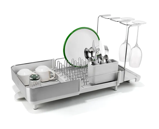 joseph-joseph-extend-steel-plus-ausziehbarer-abtropfst-nder-edelstahl-mit-weingl image 1
