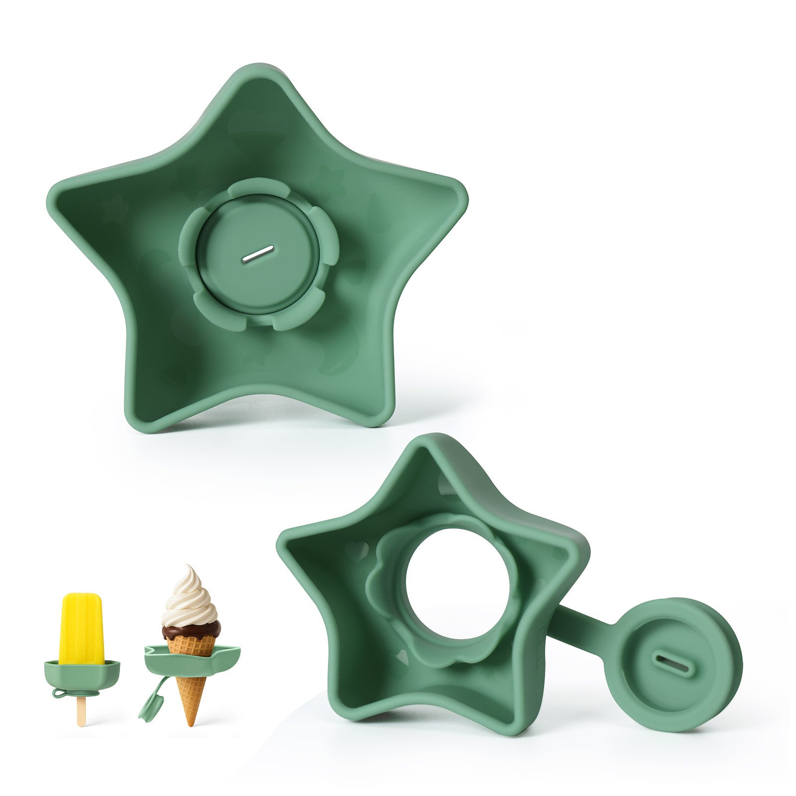 haakaa-silikon-star-ice-treat-holder-combo-2-teilig-f-r-eis-am-stiel-und-waffeln image 2