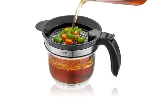 gefu-fett-trennkanne-fluido-1000-ml-mit-auslasshebel-siebeinsatz-hitzebest-ndig image 7