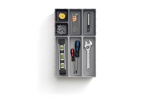 joseph-joseph-blox-7-teiliges-schubladen-organizer-set-modular-grau image 8