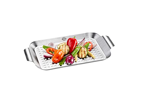 gefu-grillpfanne-bbq-klein-edelstahlpfanne-mit-l-ftungsschlitzen-f-r-gem-se-fisc image 4