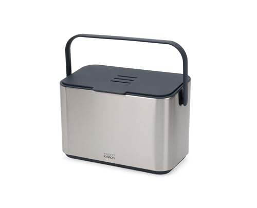 joseph-joseph-collect-edelstahl-komposteimer-4l-mit-inneneimer-und-geruchsfilter image 8