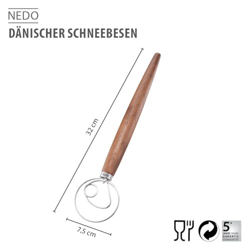 gefu-nedo-d-nischer-schneebesen-mit-edelstahlschlaufen-und-walnussholzgriff-f-r- image 8