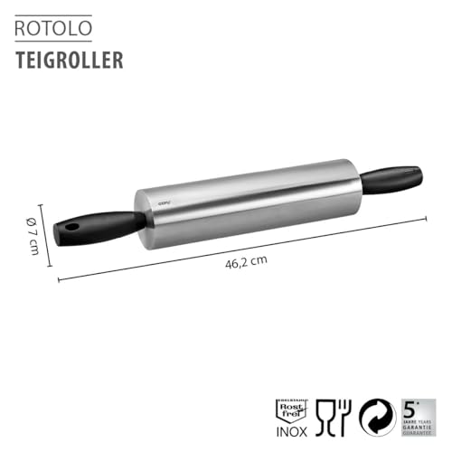 gefu-rotolo-teigroller-aus-edelstahl-mit-kugellager-f-r-pl-tzchen-pizza-fondant- image 7