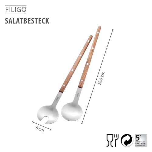 gefu-filigo-salatbesteck-2-teilig-edelstahl-mit-walnussholzgriffen-ergonomisch-u image 7