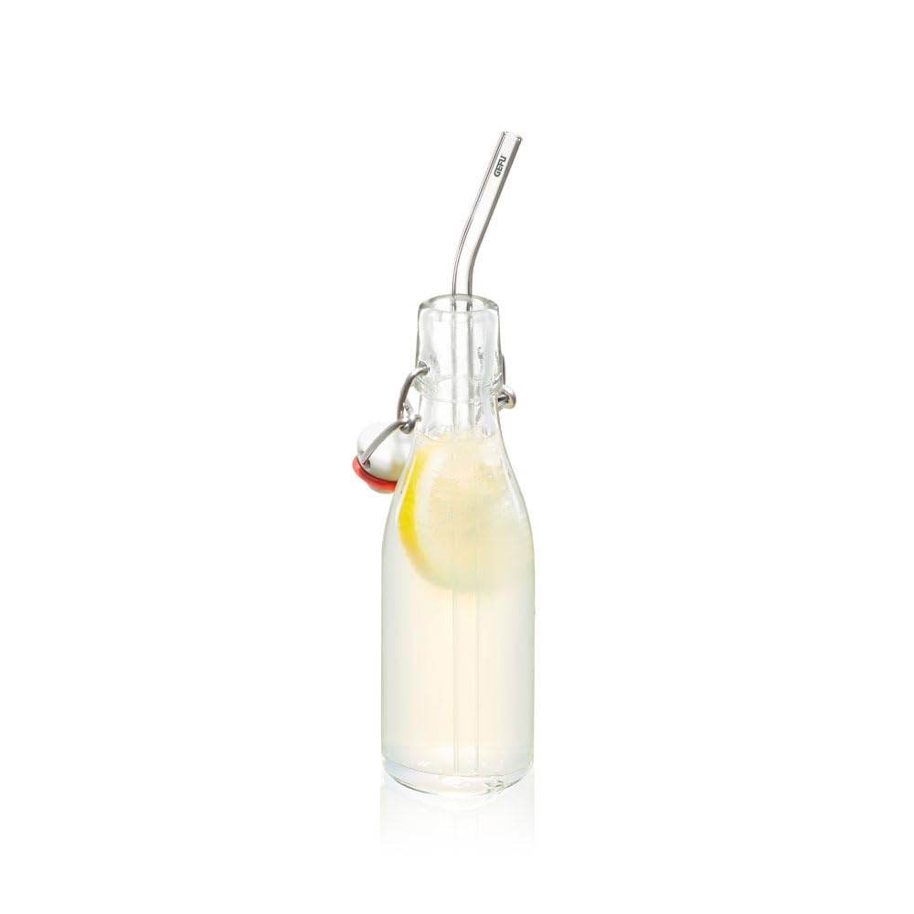 gefu-glastrinkhalm-future-23-cm-4er-set-transparent-borosilikatglas-gebogene-for image 1