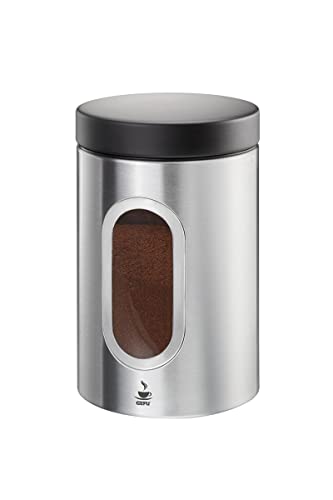 gefu-kaffeedose-piero-500g-edelstahl-luftdicht-mit-klickverschluss-sichtfenster image 3