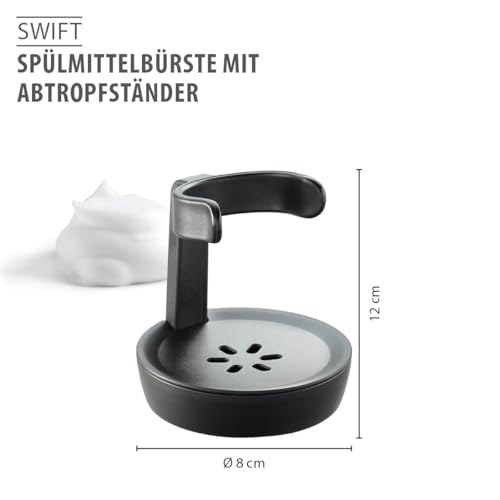 gefu-swift-sp-lmittelb-rste-mit-integriertem-spender-und-abtropfst-nder-nylonbor image 7
