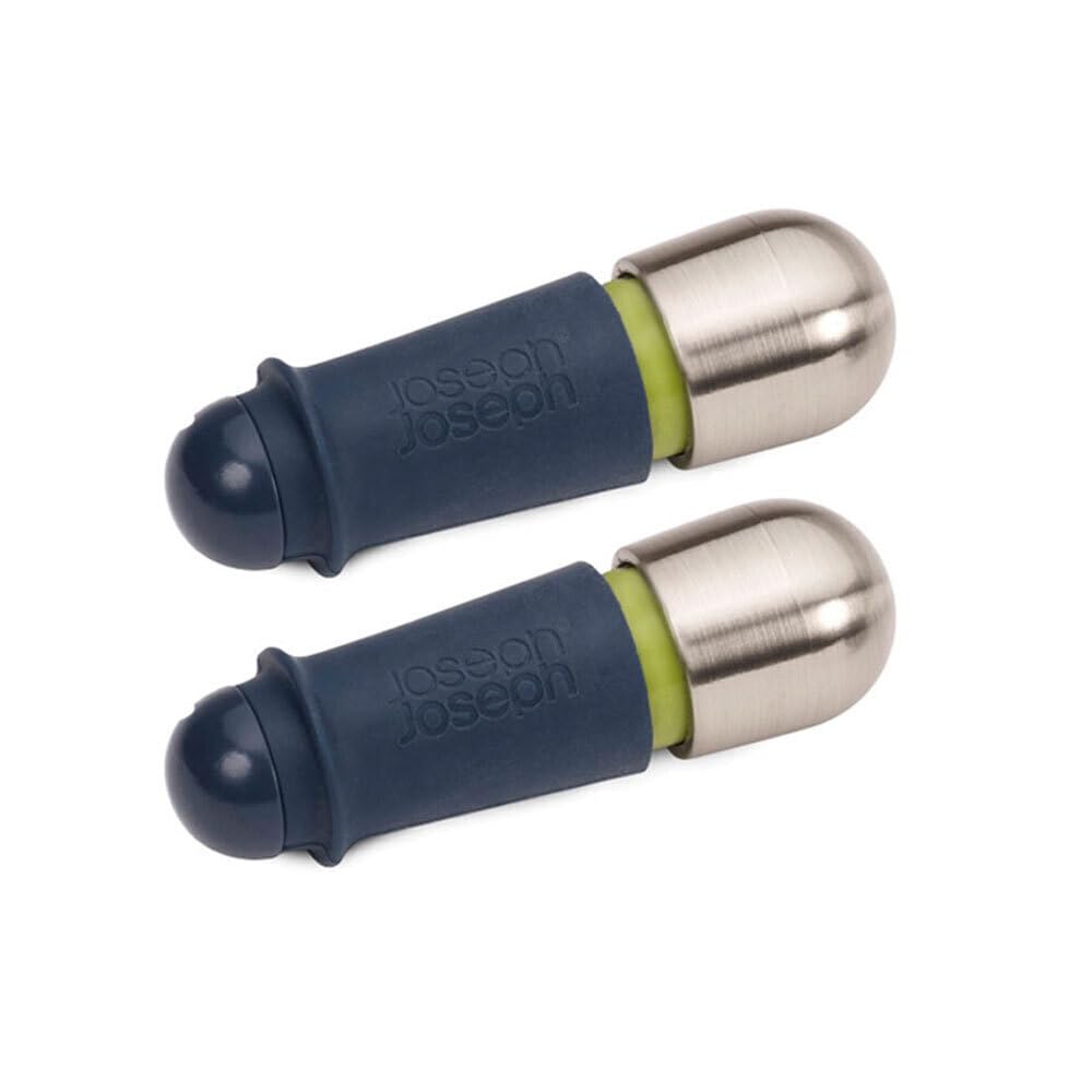 joseph-joseph-barwise-twist-lock-weinstopfen-2er-set-blau-luftdicht-wiederverwen image 1