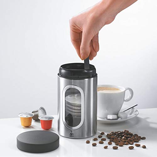 gefu-kaffeepad-dose-piero-aus-edelstahl-250-g-fassungsverm-gen-9-x-9-x-15-5-cm image 4