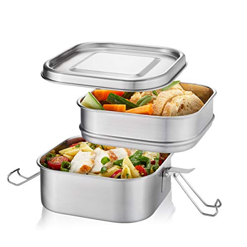 gefu-lunchbox-endure-doppelst-ckig-retro-design-2-etagen-sp-lmaschinengeeignet image 4