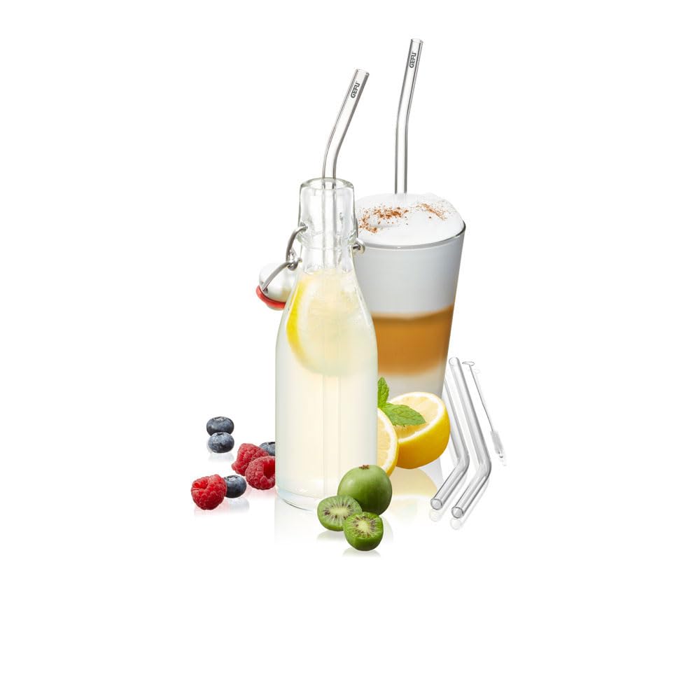 gefu-glastrinkhalm-future-23-cm-4er-set-transparent-borosilikatglas-gebogene-for image 4