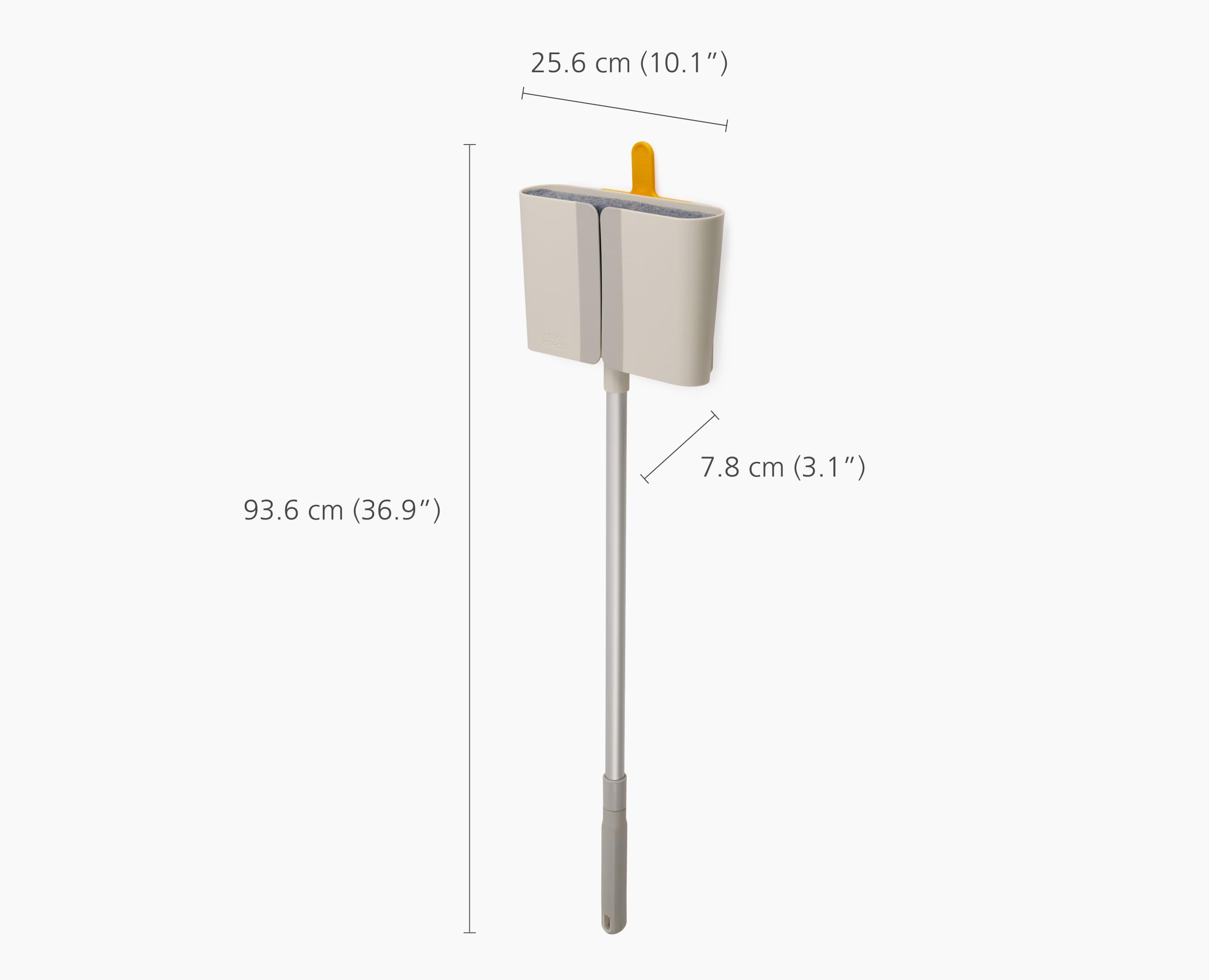 joseph-joseph-cleantech-wandmontierter-besen-mit-langem-verstellbarem-stiel-bese image 6