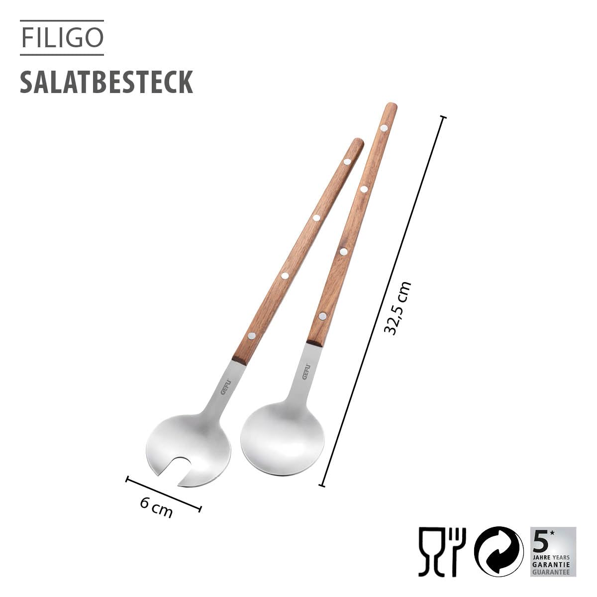 gefu-filigo-salatbesteck-2-teilig-edelstahl-mit-walnussholzgriffen-ergonomisch-u image 2