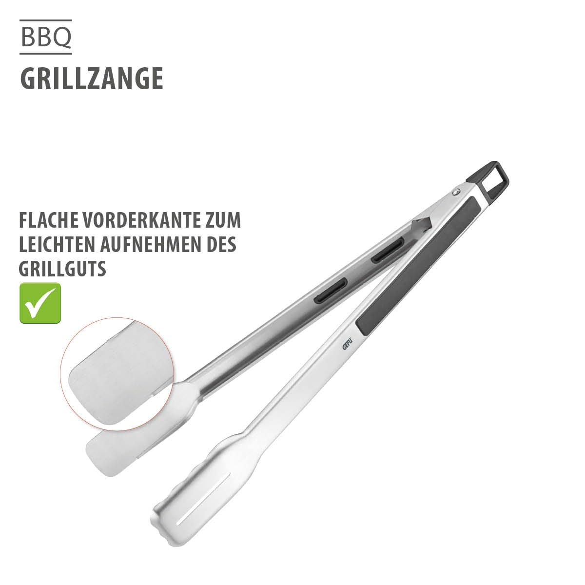 gefu-grillzange-bbq-edelstahl-grillzange-42-5-cm-mit-antirutsch-griff-fettablauf image 6