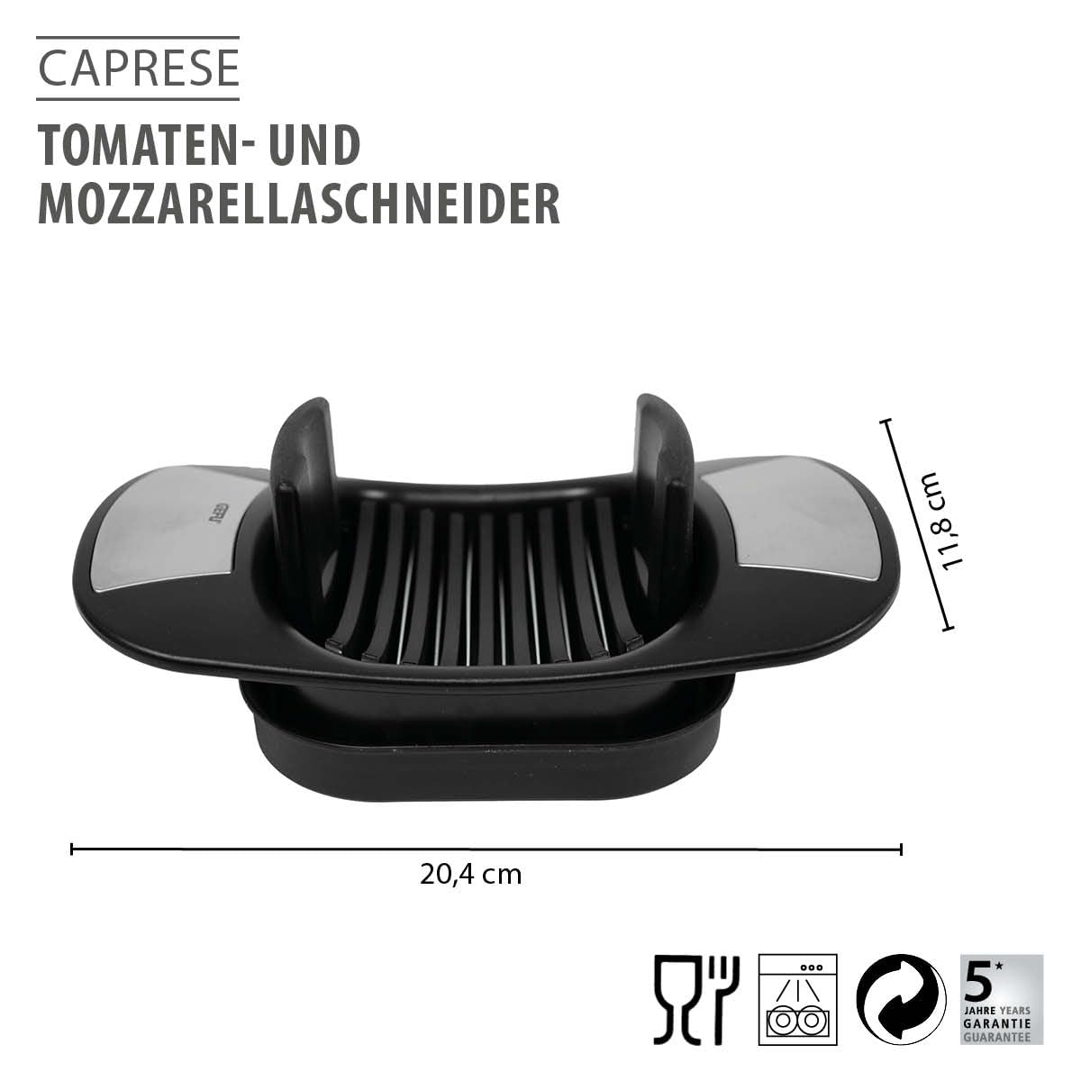 gefu-caprese-scheibenschneider-tomaten-mozzarellaschneider-mit-8-mm-scheiben-rut image 3