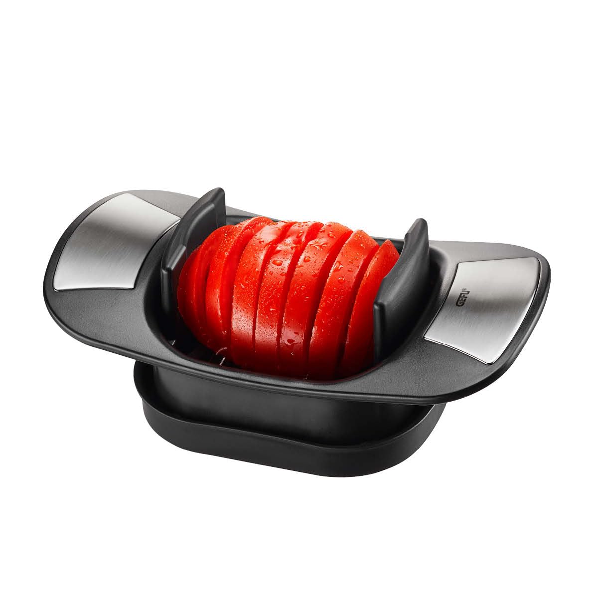 gefu-caprese-scheibenschneider-tomaten-mozzarellaschneider-mit-8-mm-scheiben-rut image 1