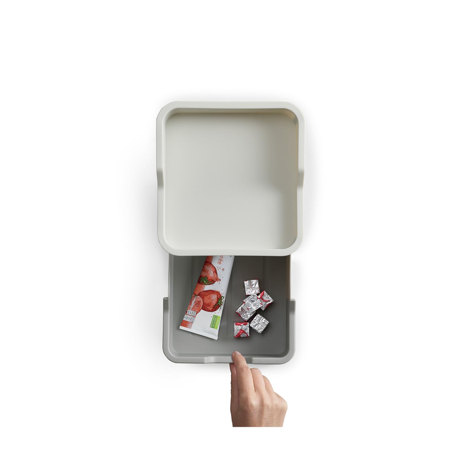 joseph-joseph-duo-2-stufiger-schrankorganisator-mit-schublade-grau image 4