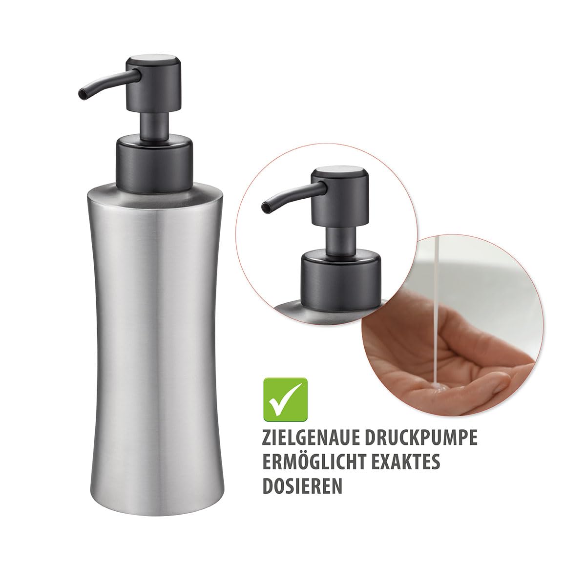 gefu-swift-dosierspender-edelstahl-nachf-llbarer-seifen-sp-lmittelspender-230-ml image 5