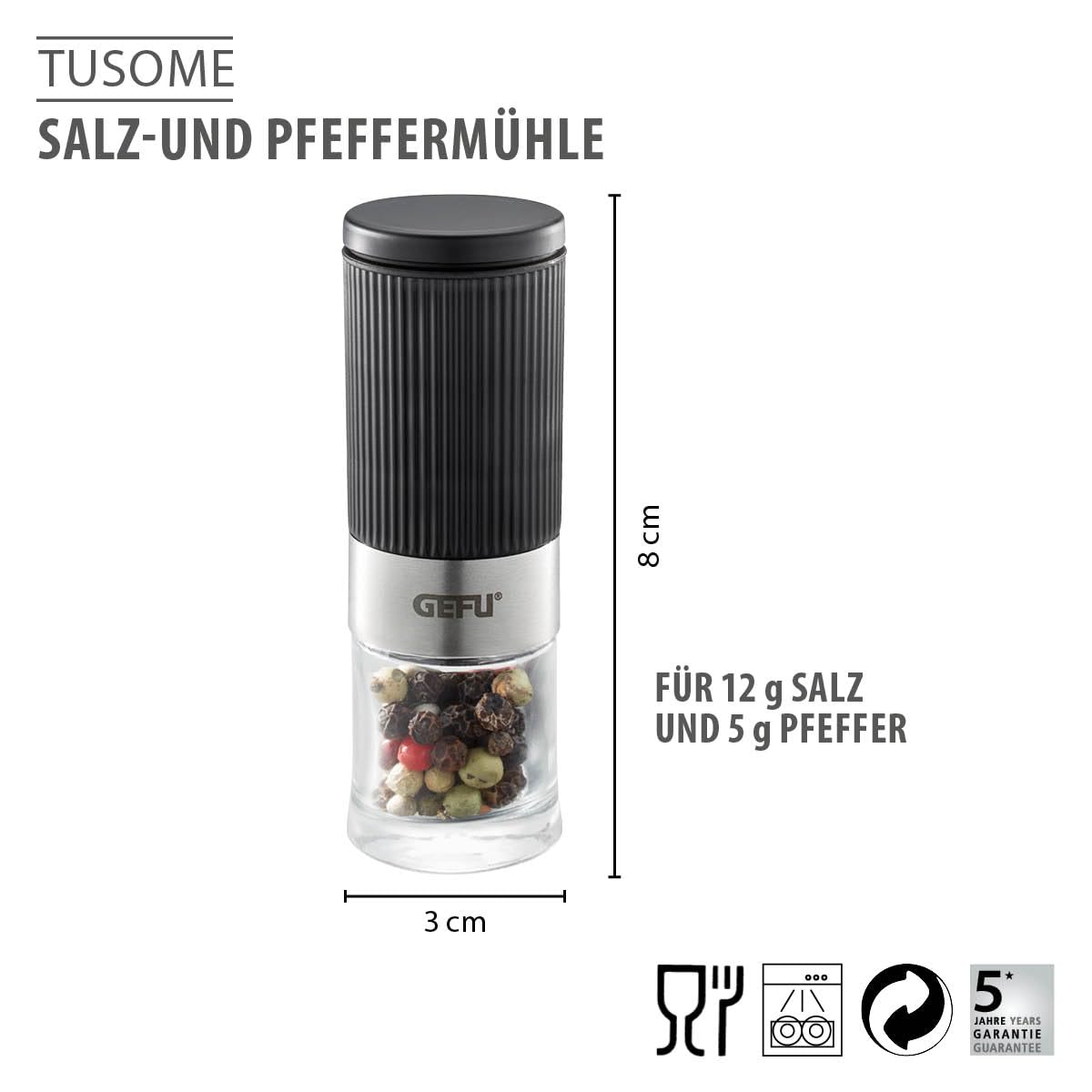 gefu-salz-pfefferm-hlen-set-tusome-2er-set-mit-aromadeckeln-und-menage image 3