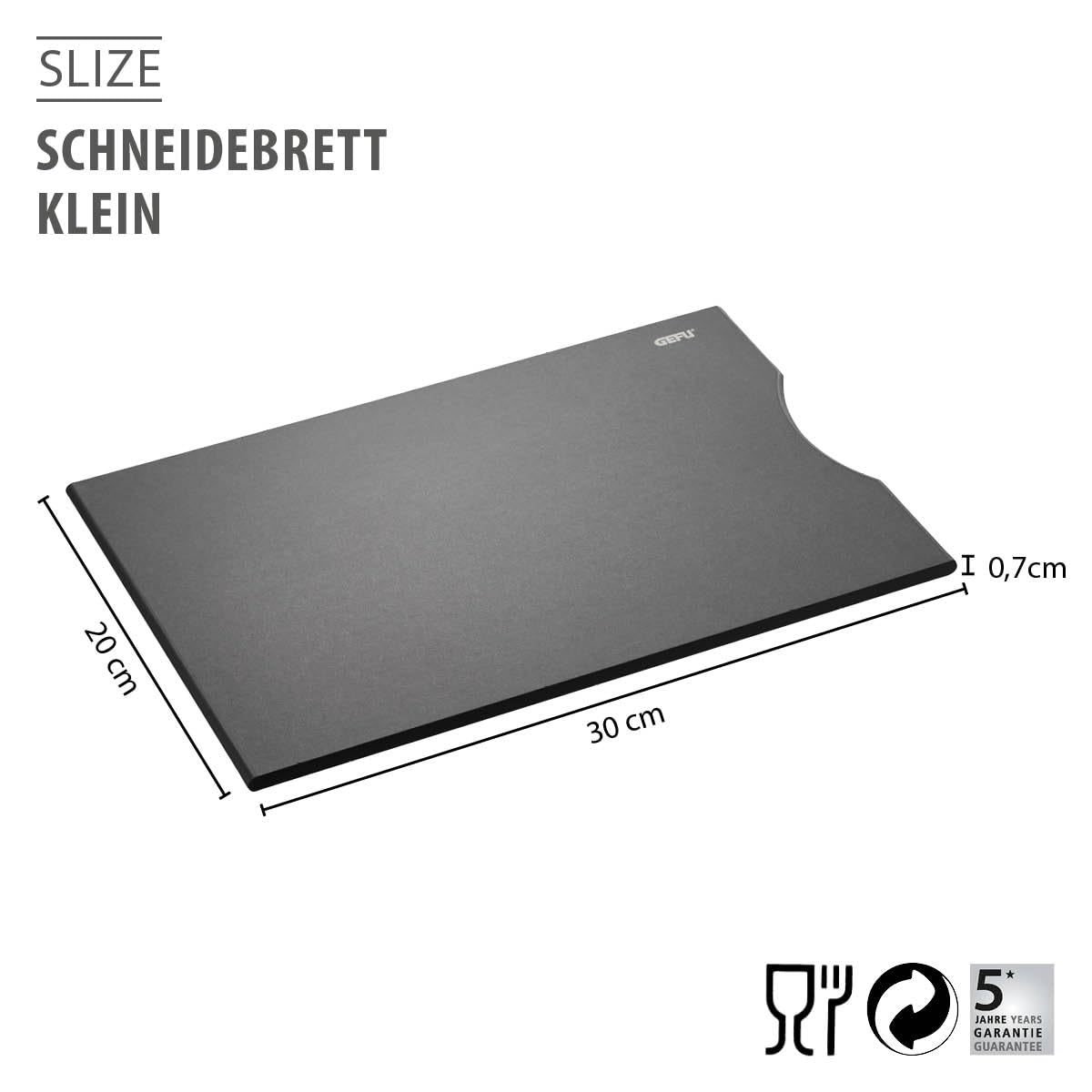 gefu-slize-schneidebrett-klein-30x20-cm-nachhaltiges-holzverbundstoff-k-chenbret image 2