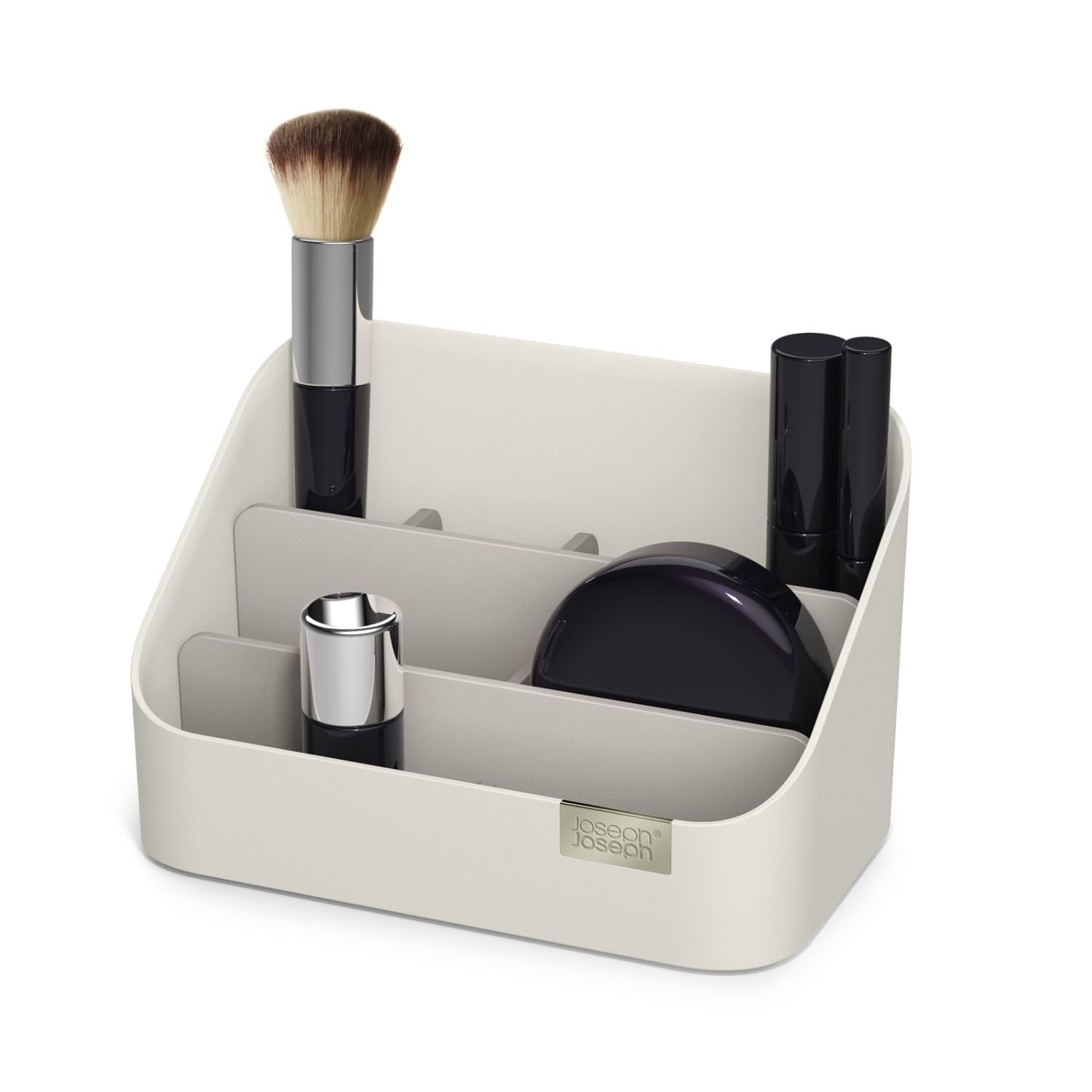 joseph-joseph-tiered-beauty-make-up-kosmetik-organizer-mit-trennw-nden-hellrosa image 2