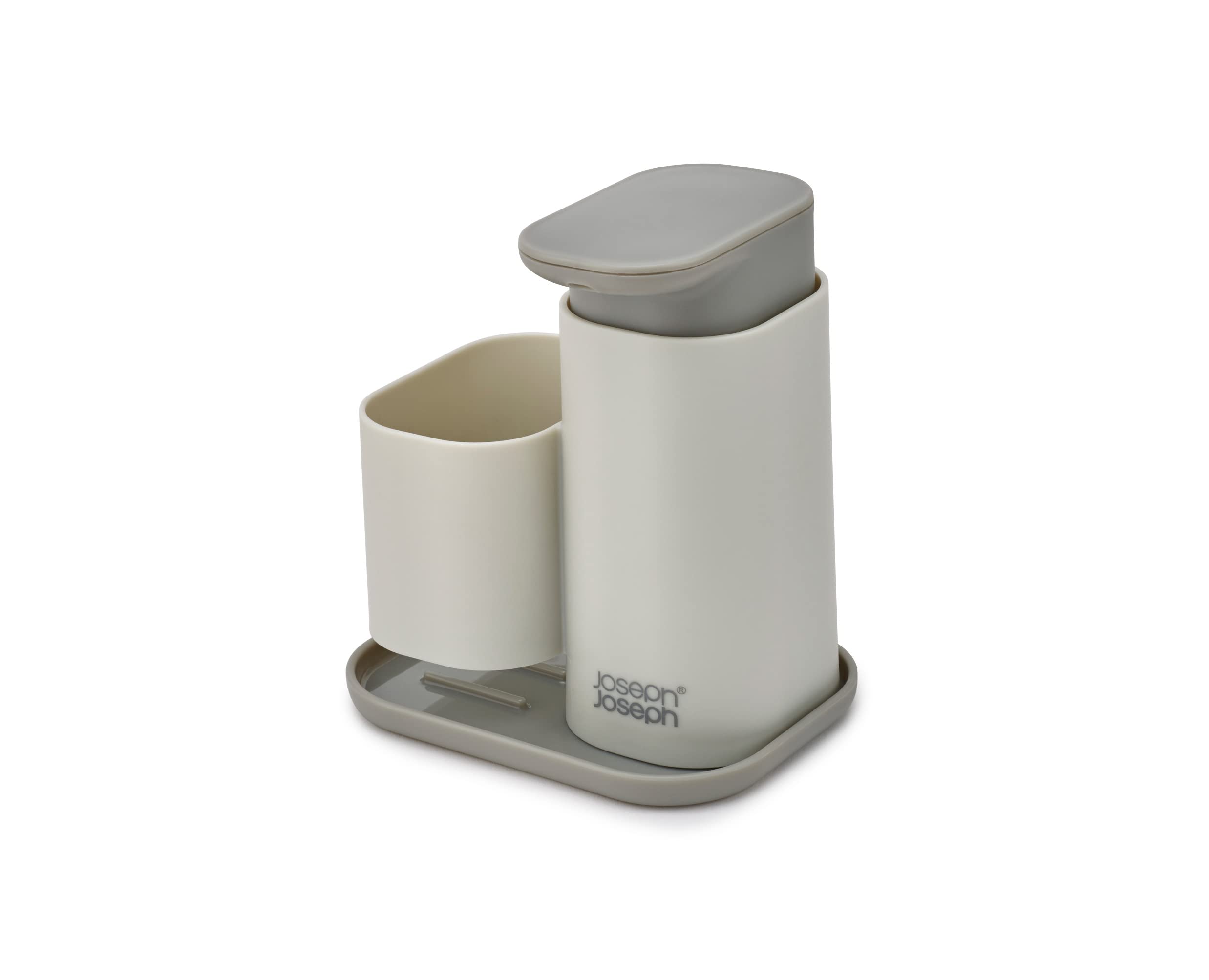 joseph-joseph-duo-seifenspender-mit-schwammhalter-f-r-die-k-chensp-le-grau image 1
