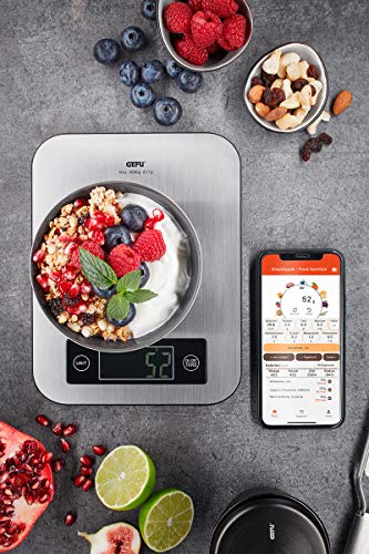 gefu-score-k-chenwaage-mit-n-hrwertanalyse-app-1-g-5-kg-edelstahl image 7