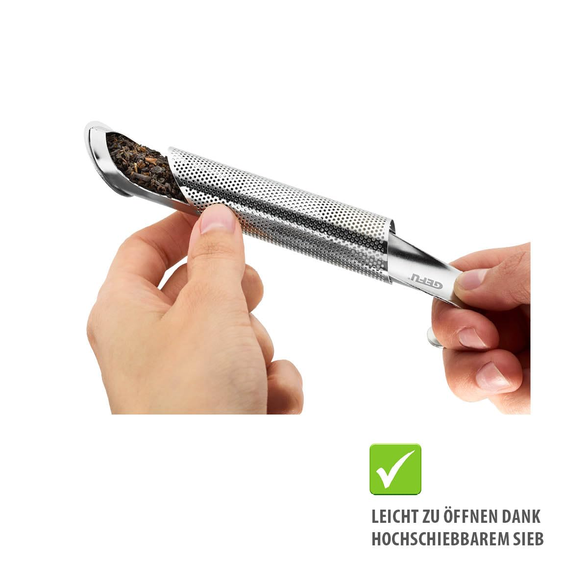 gefu-t-stick-teefilter-hochschiebbares-sieb-f-r-losen-tee-kr-uter-und-gew-rze image 4