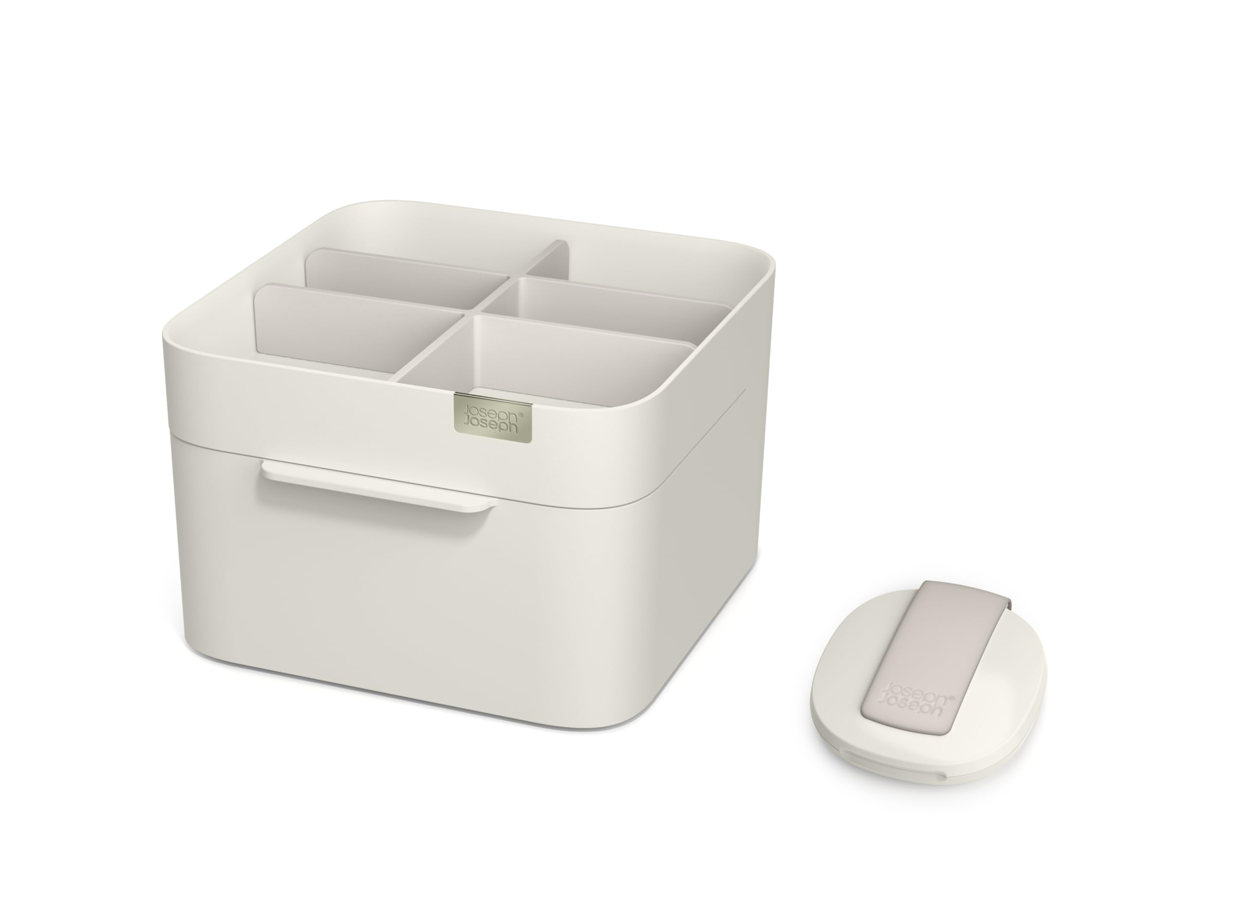 joseph-joseph-make-me-up-kompakter-spiegel-kosmetik-organizer-set-shell image 2