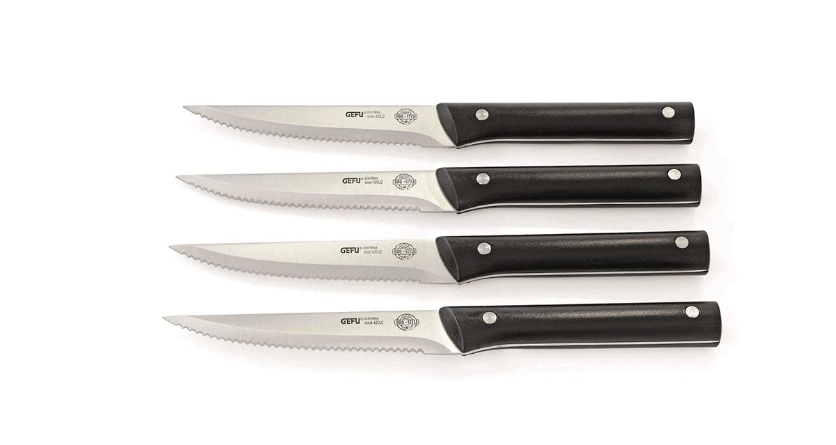 gefu-steakmesser-bbq-4er-set-edelstahl-wellenschliffklingen-ergonomisch-sp-lmasc image 1