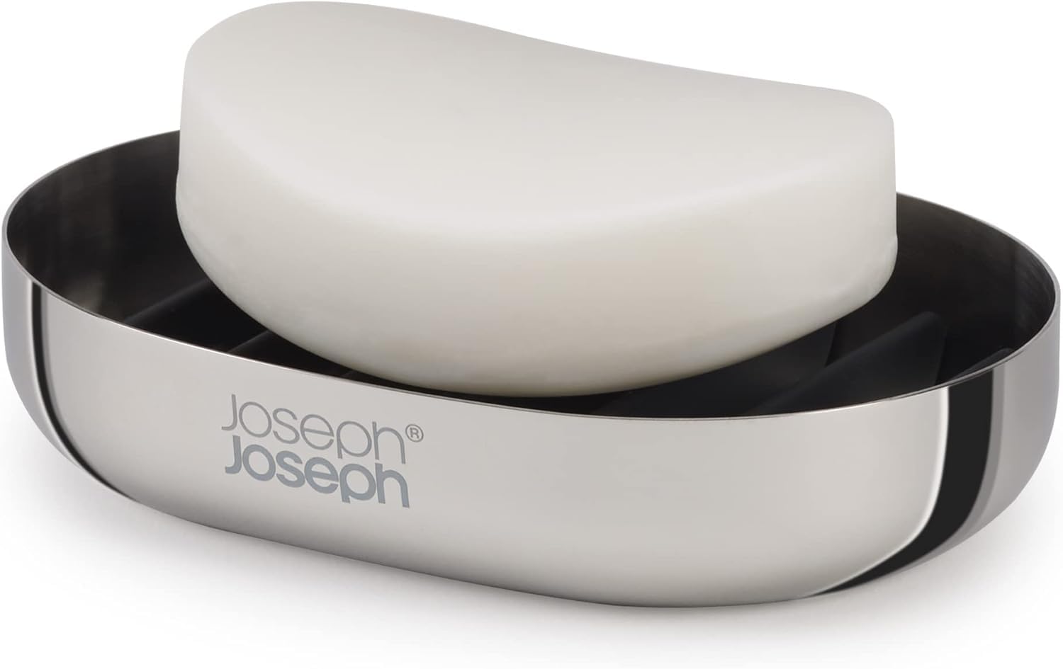 joseph-joseph-easystore-luxe-seifenschalenhalter-aus-edelstahl-mit-abtropfgestel image 1