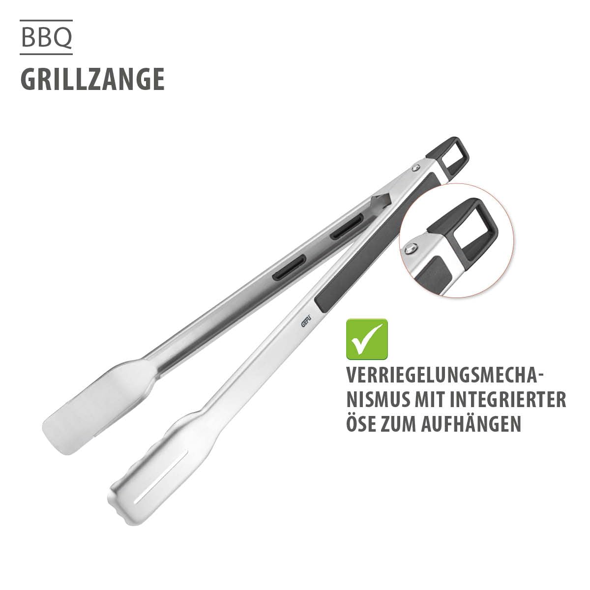 gefu-grillzange-bbq-edelstahl-grillzange-42-5-cm-mit-antirutsch-griff-fettablauf image 5