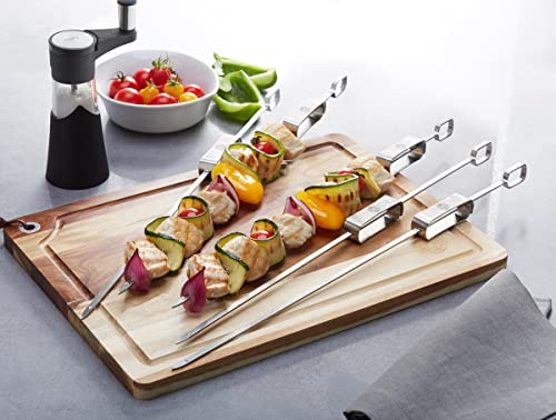 gefu-grillspie-e-bbq-5er-set-aus-edelstahl-mit-abstreifer-45-cm-l-nge-f-r-gem-se image 4