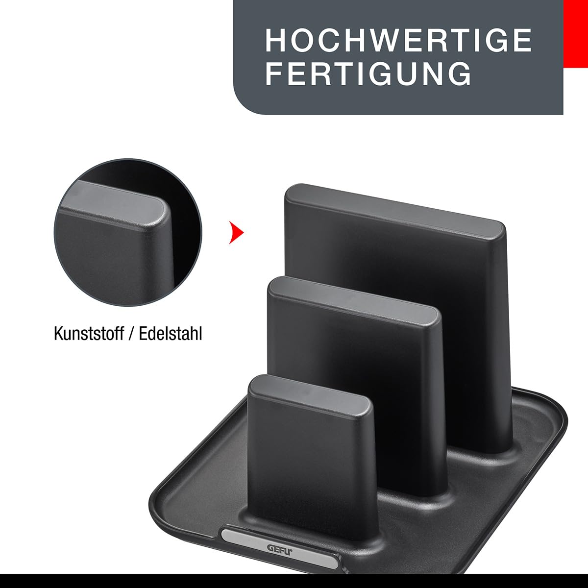 gefu-multik-chenhalter-caddy-stabile-ablage-f-r-schneidebretter-topfdeckel-table image 5