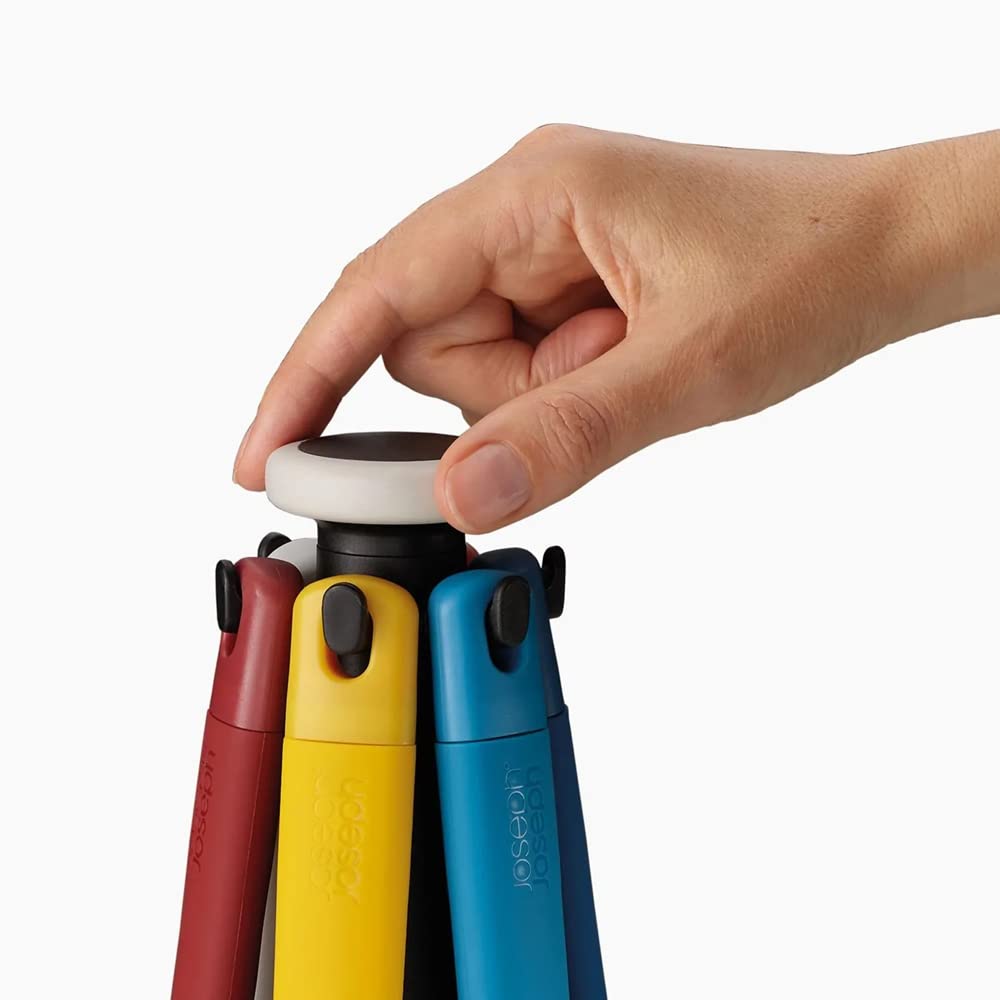 joseph-joseph-elevate-k-chenhelfer-set-6-teilig-mit-drehbarem-st-nder-blau-multi image 3