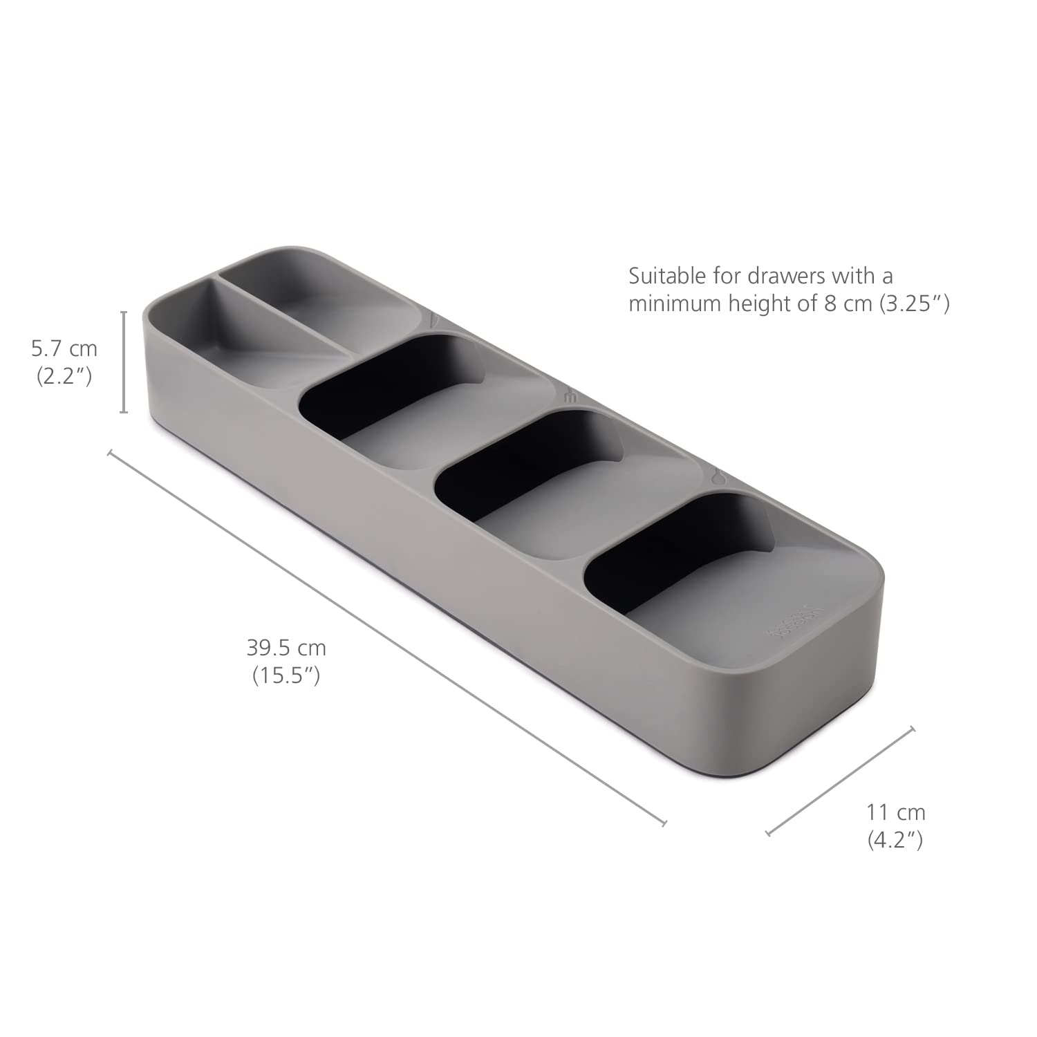 joseph-joseph-drawer-store-besteckkasten-grau-kompakt-stapelbar-passend-f-r-schu image 6