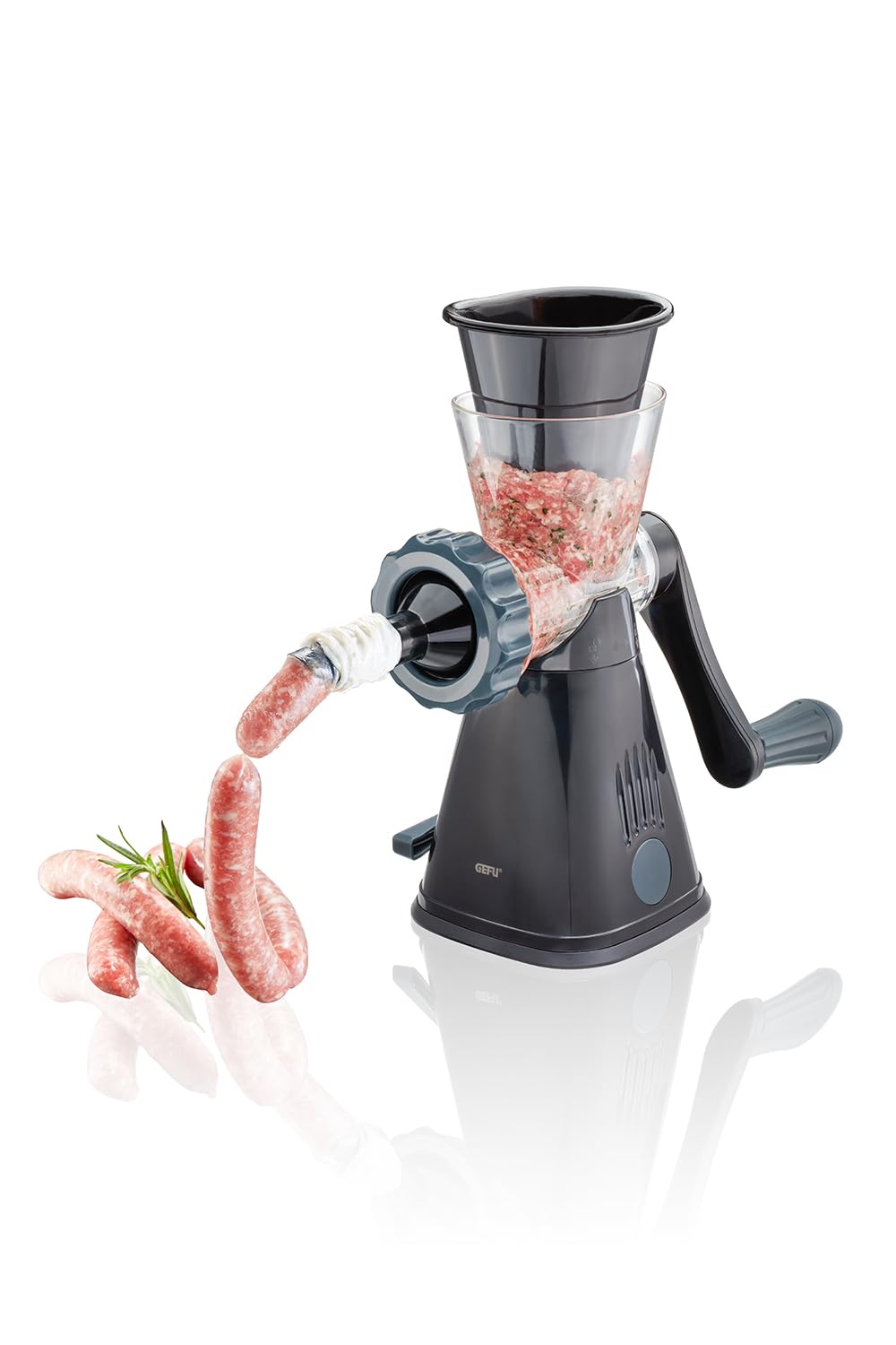 gefu-metto-fleischwolf-manuelle-k-chenmaschine-mit-wurstf-lltrichter-spritzgeb-c image 6