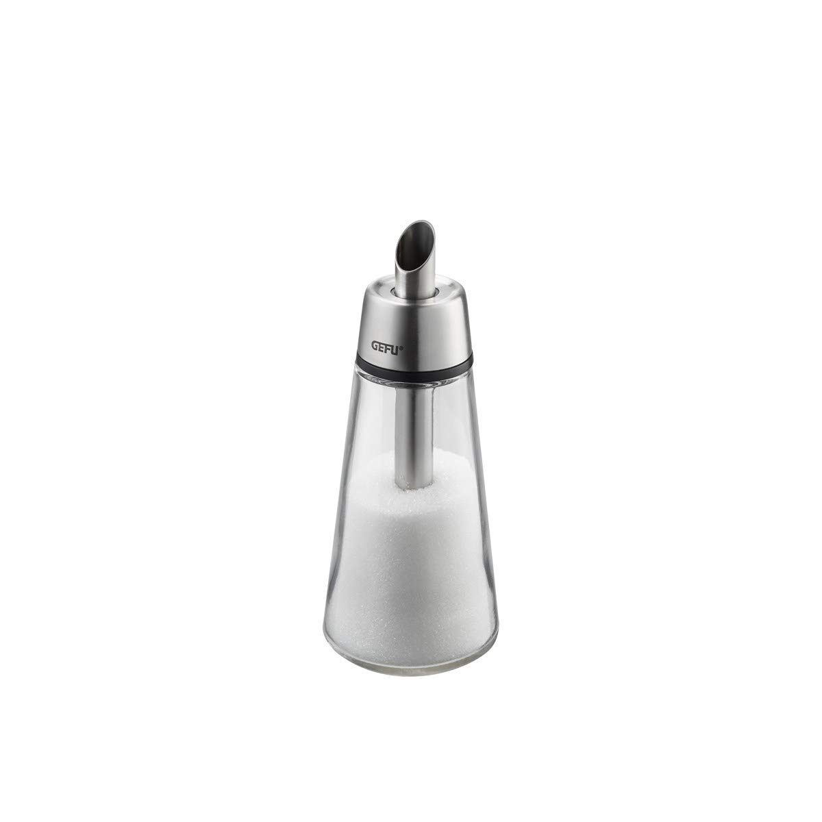 gefu-brunch-zuckerspender-aus-glas-edelstahl-200g-f-llvolumen image 1