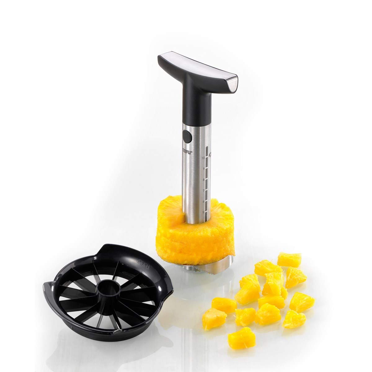 gefu-ananasschneider-professional-edelstahl-mit-skala-entkernt-schneidet-ananas- image 1