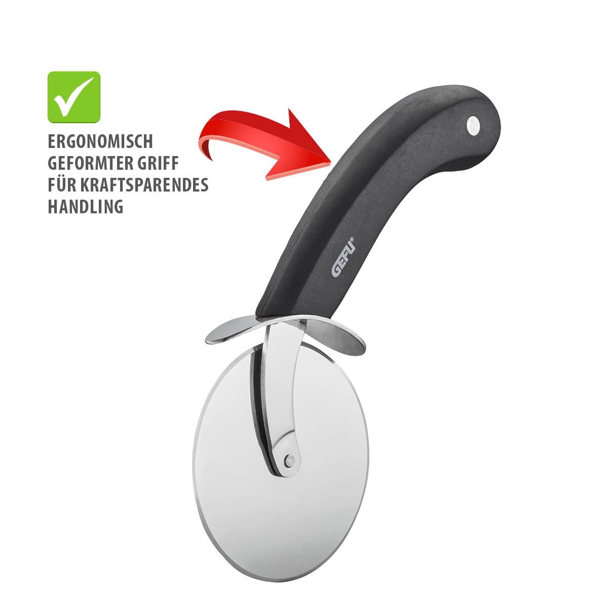 gefu-darioso-pizzarad-8-cm-beidseitig-geschliffene-edelstahlklinge-ergonomischer image 4