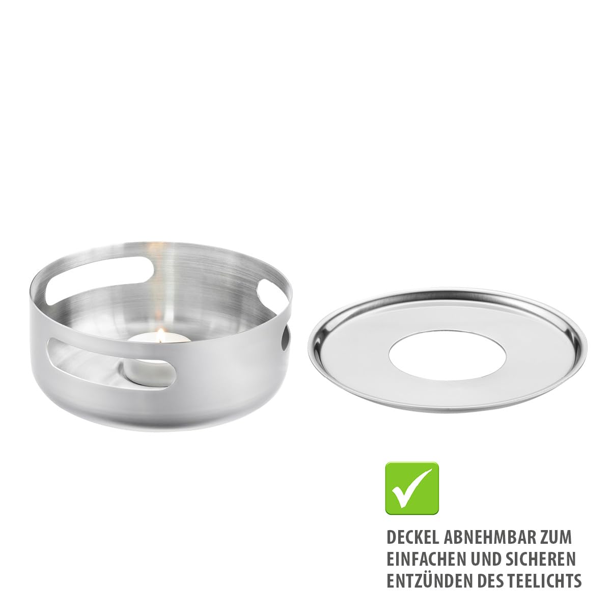 gefu-st-vchen-t-prep-edelstahl-teew-rmer-f-r-tee-kaffee-speisen-teelichtbetrieb image 7